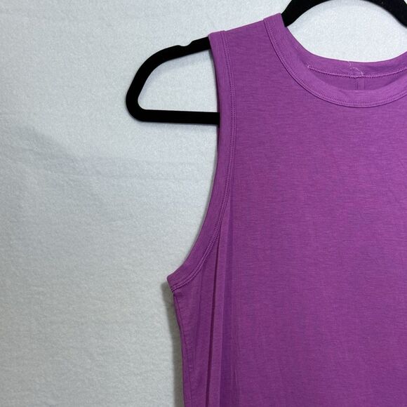 Lululemon Magenta Purple Cotton Blend Classic Fit Tank Dress Size 6 LW 1DH0S - Picture 3 of 6